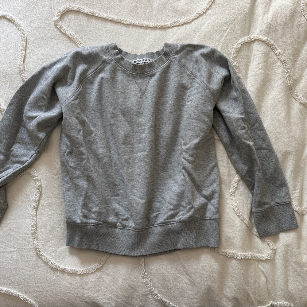 Richer Poorer Gray Crewneck Sweater